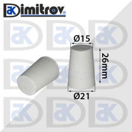 Гумен тампон Ø 15 x Ø 21 x 26mm